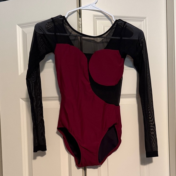 Kids Black and Red Long Sleeve One Piece - Picture 1 of 3
